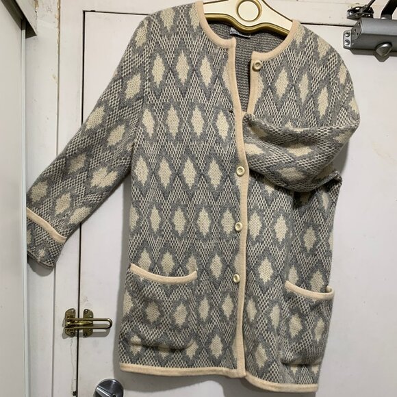 MADE IN ITALY FOR MAUS & HOFFMAN 100% CASHMERE KNITTED SWEATER CARDIGANS SIZE M - Picture 9 of 16